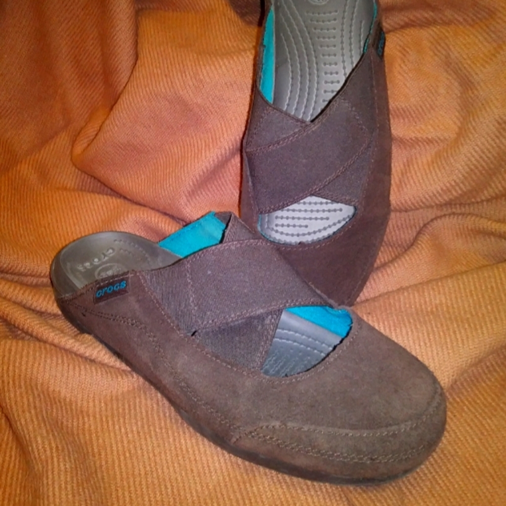 Suede Crocs
